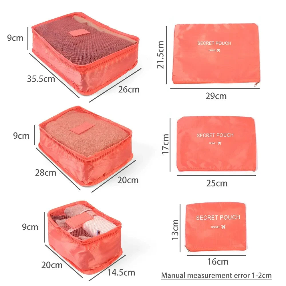 England- 6PCS Oxford Waterproof Pouch Cube